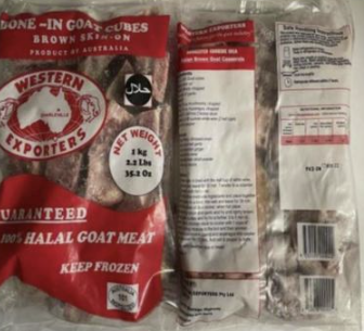 Bone In Goat Cubes (with skin) 1kg