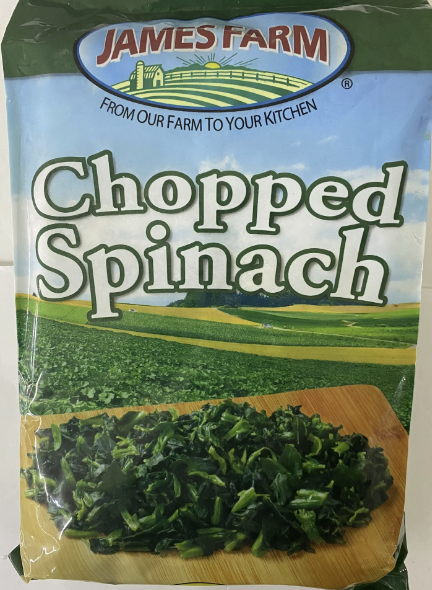 JAMES FARM CHOPPED SPINACH