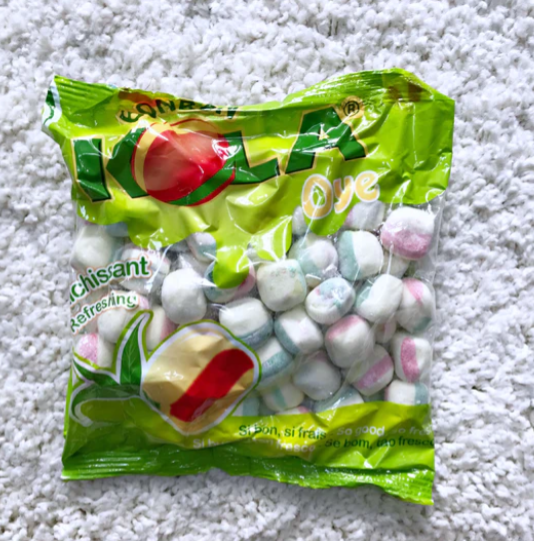 Bonbon Kola Cameroon (Bonbon Alcolisé,  Mint Sweet)